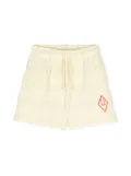 The Animals Observatory checked jersey shorts - Yellow