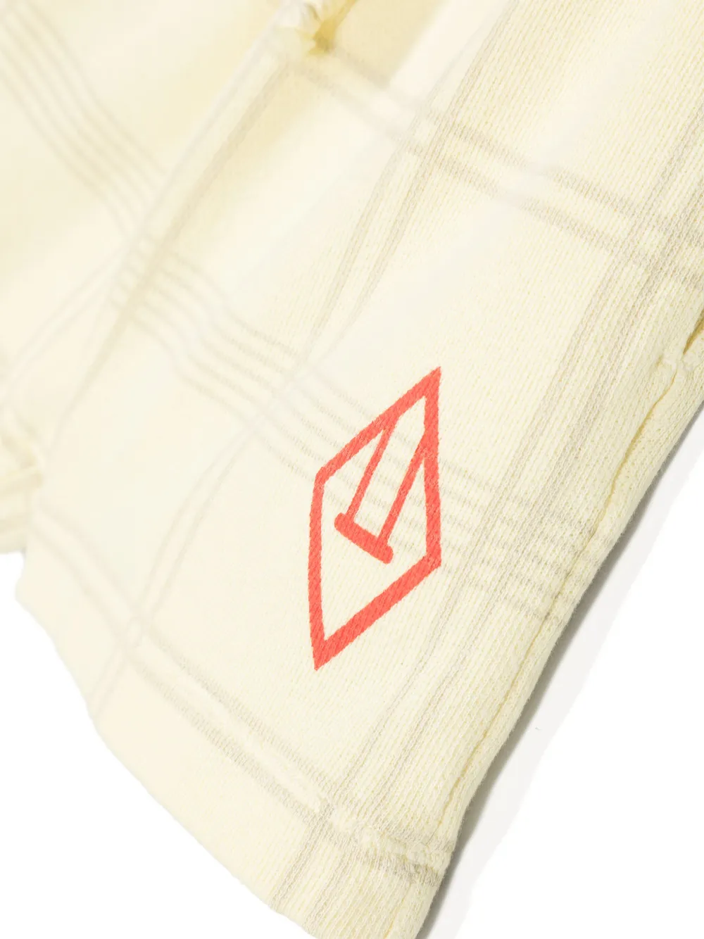 The Animals Observatory Geruite jersey shorts Geel