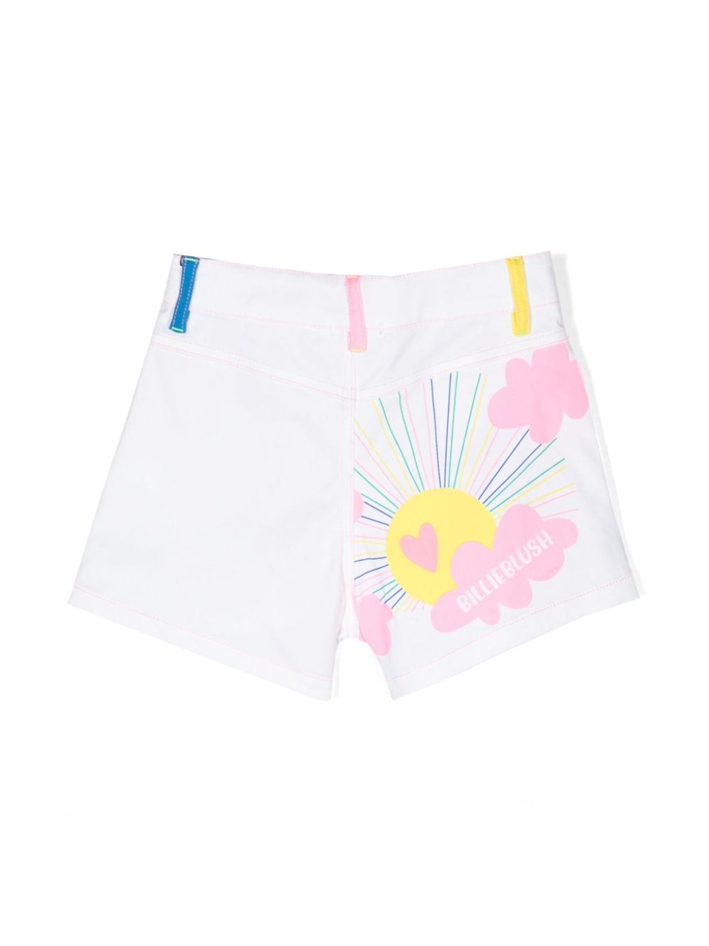 Billieblush Shorts met colourblocking Wit