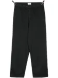 Haikure high-waist tapered trousers - Black