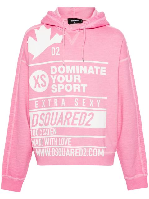 DSQUARED2 logo-print hoodie Men