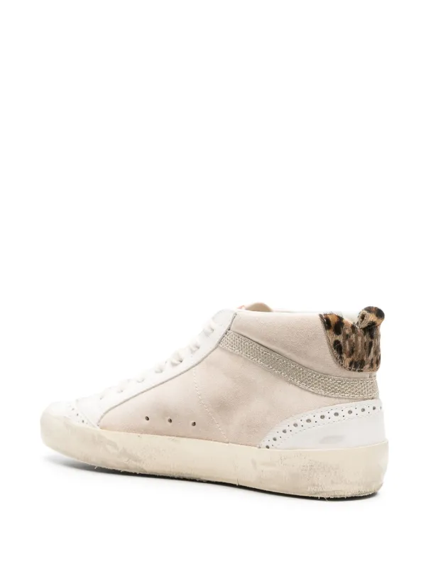 Golden Goose Mid Star Suede Sneakers | Neutrals | FARFETCH