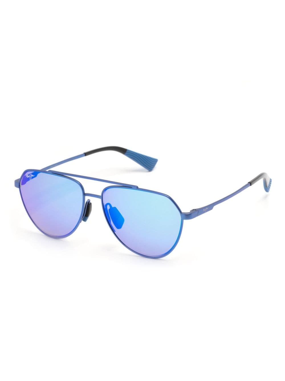 Maui Jim WAIWAIB63403 matte zonnebril - Blauw