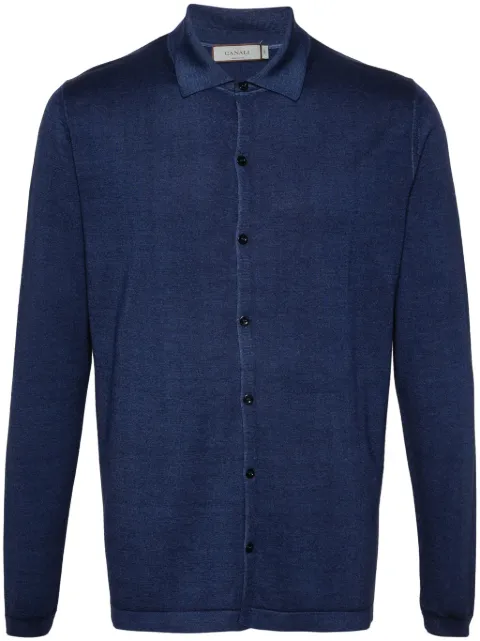 Canali fine-knit shirt