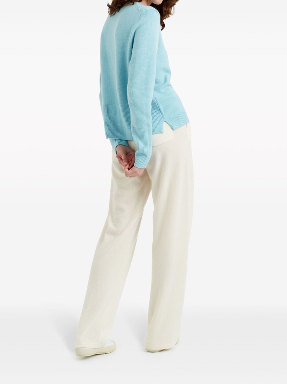 Shop Chinti & Parker The Boxy Cashmere Jumper In Blue