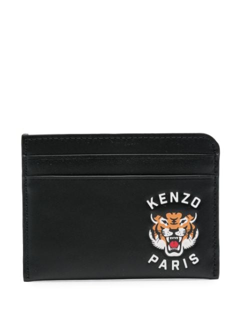 Kenzo logo凹面压花皮质钱包