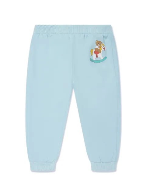 Moschino Kids Teddy-print cotton trousers