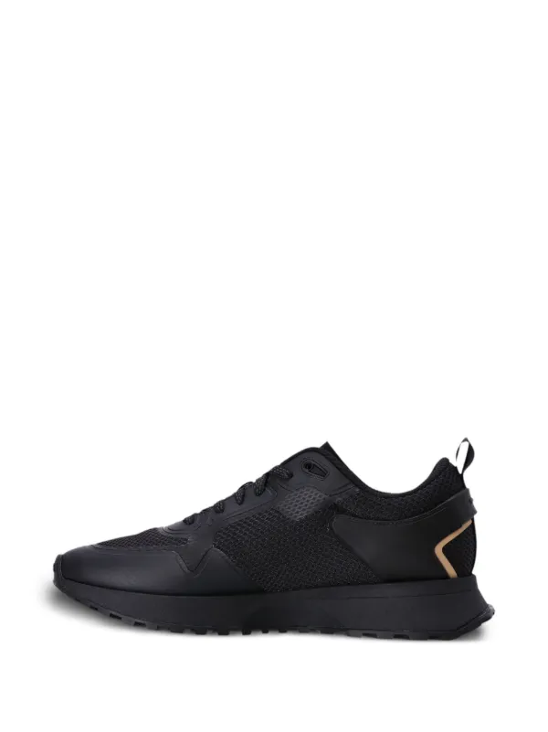 BOSS mesh-embellished low-top Sneakers | Black | FARFETCH