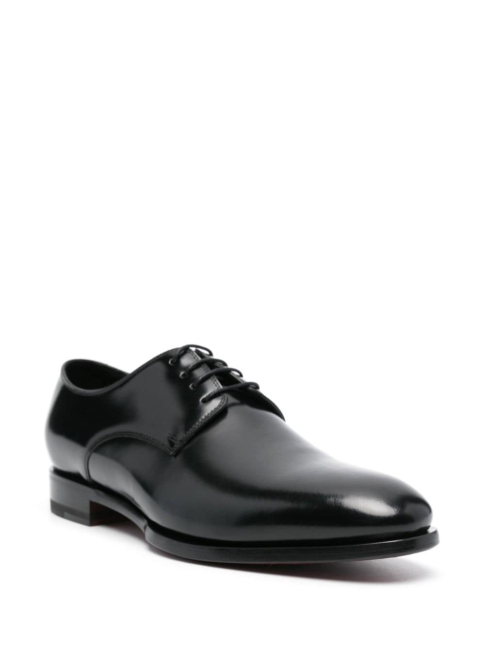 Shop Tagliatore Panelled Oxford Shoes In Black