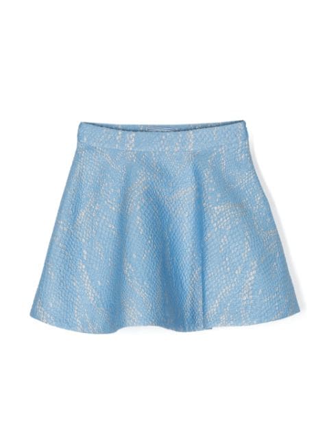 Mi Mi Sol jacquard A-line skirt