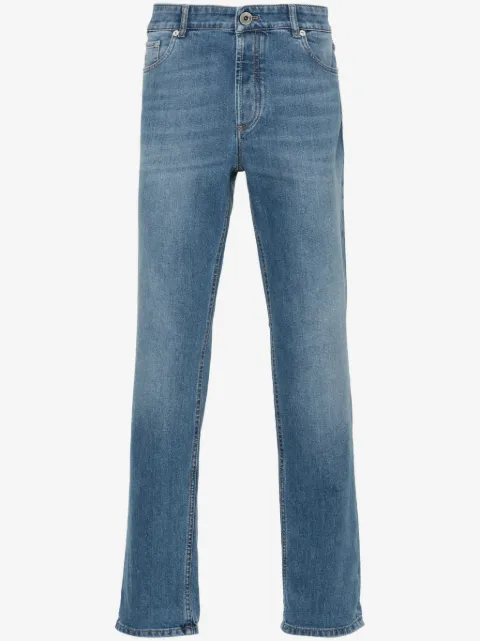 Brunello Cucinelli mid-rise straight-leg jeans