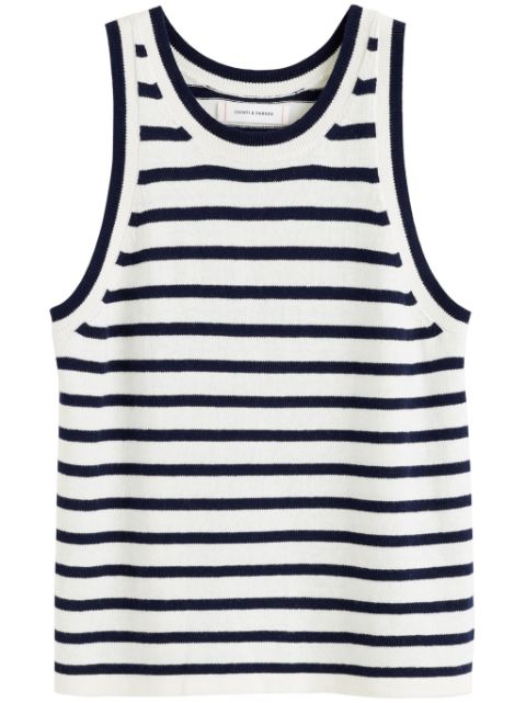 Chinti & Parker striped knitted tank top