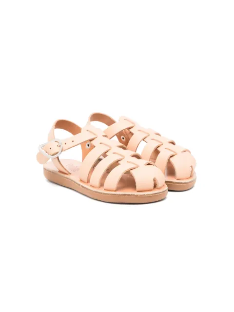 ANCIENT GREEK SANDALS KIDS Little Ektoras leather sandals