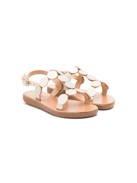 ANCIENT GREEK SANDALS KIDS Little Uranos leather sandals