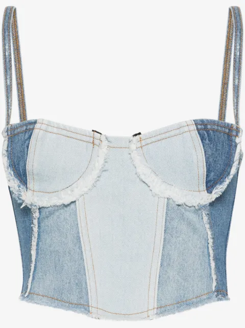 Chiara Ferragni denim cropped top