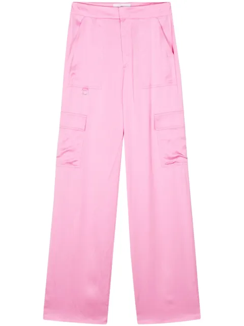 Chiara Ferragni textured straight cargo pants