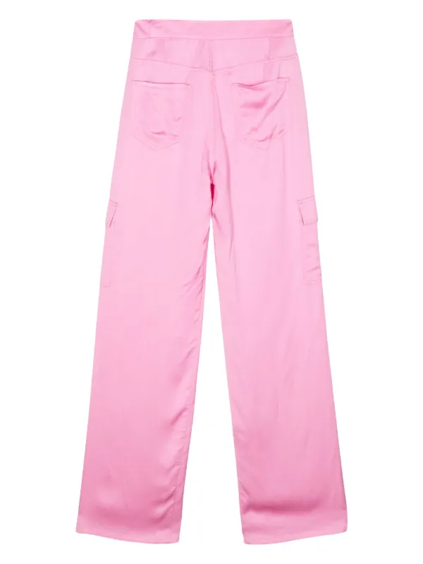 Chiara Ferragni Textured Straight Cargo Pants | Pink | FARFETCH