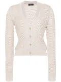 Fabiana Filippi V-neck open-knit cardigan - Neutrals
