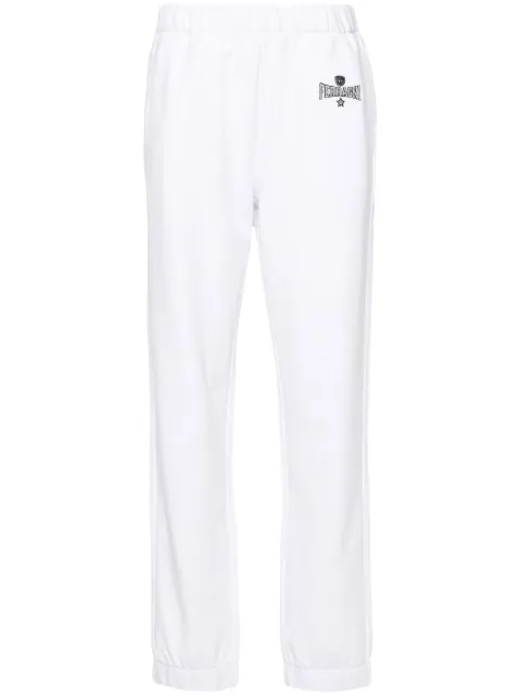 Chiara Ferragni logo-embroidered cotton track pants