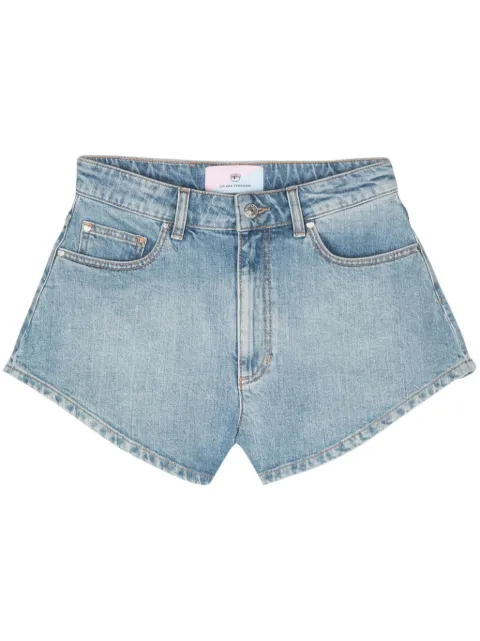 Chiara Ferragni Eyelike-motif denim shorts