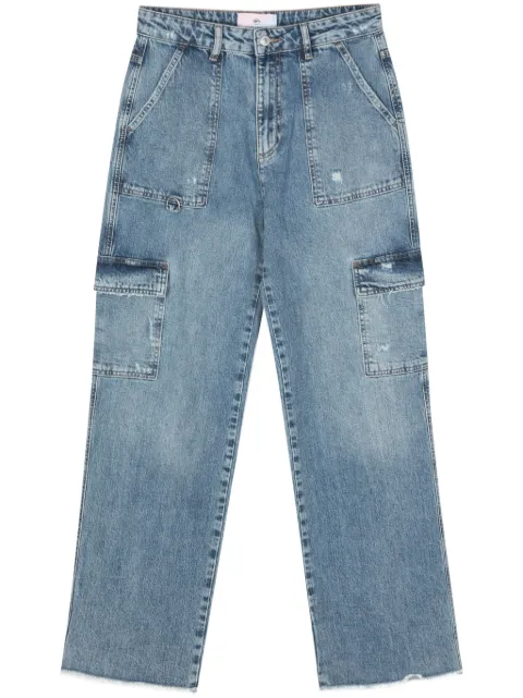 Chiara Ferragni logo-embroidered straight jeans