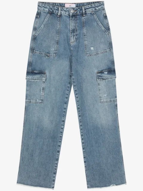 Chiara Ferragni Straight jeans met geborduurd logo