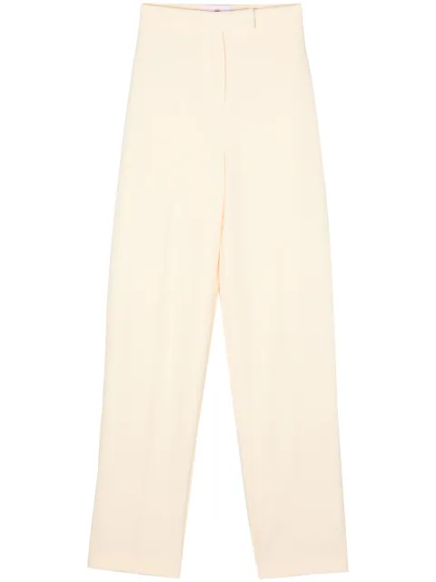 Chiara Ferragni crepe pressed-crease tapered trousers