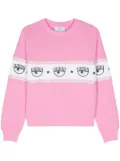 Chiara Ferragni Logomania-motif cotton sweatshirt - Pink