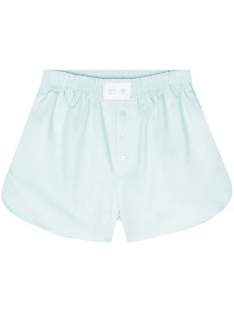 Chiara Ferragni Eyelike-motif metallic shorts