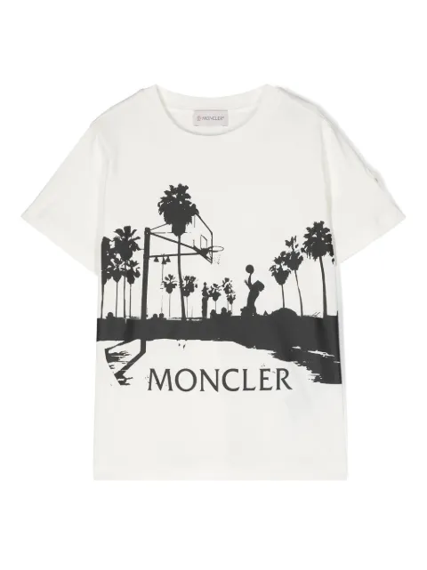 Moncler Enfant graphic-print cotton T-shirt