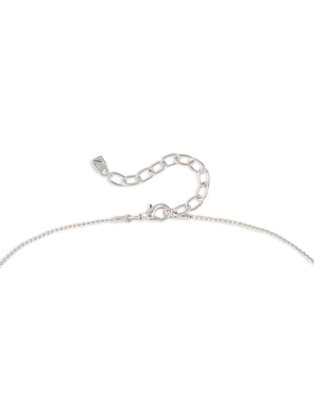 Pre-owned Nina Ricci 1990s  Rhodium-plated Necklace In Silver