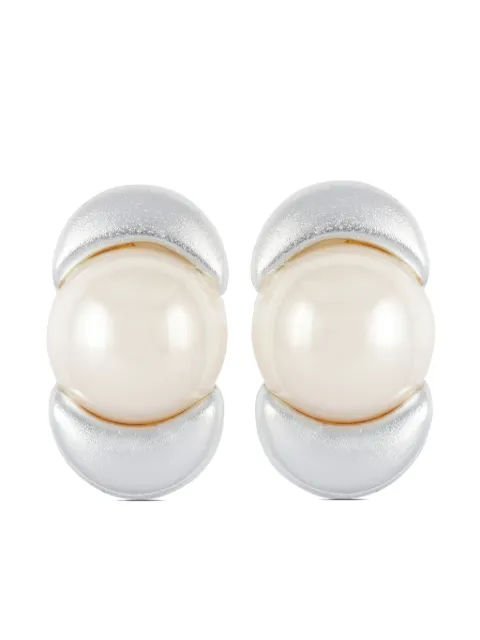 Nina Ricci 1990s pre-owned faux-pearl earrings