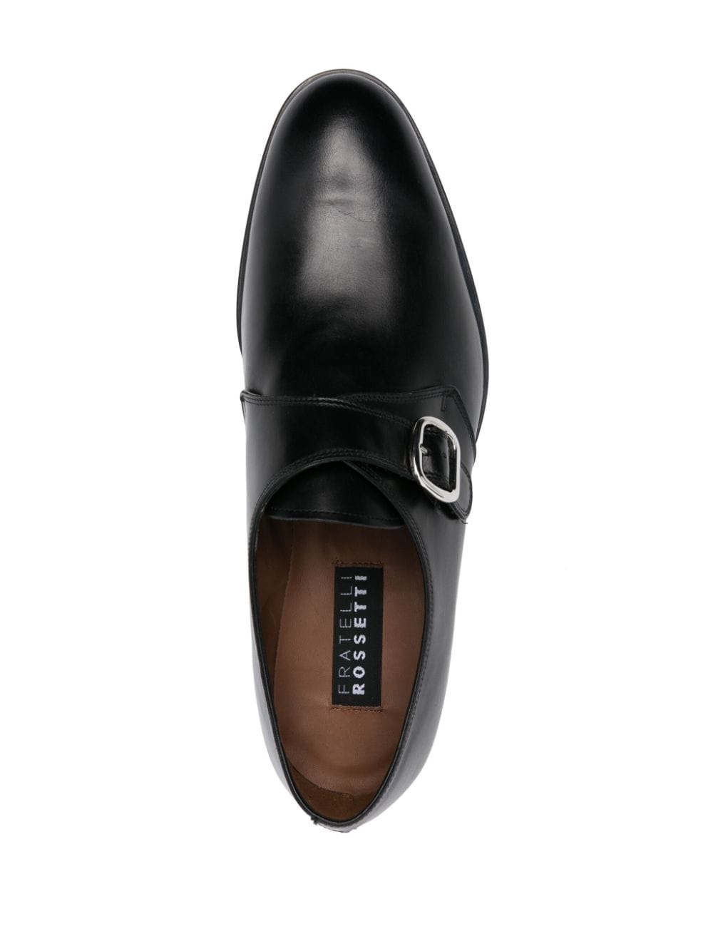 Shop Fratelli Rossetti Leather Monk Shoes In Black