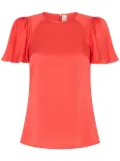 JANE Saturn short-sleeve blouse - Red