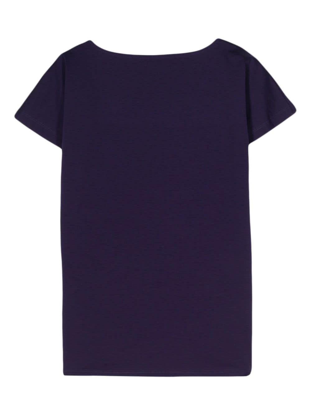 Shop Lemaire Boat-neck T-shirt In Purple