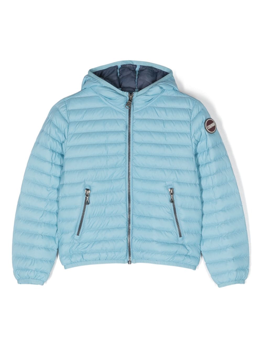Colmar Kids' Quilted Hooded Jacket In Blue