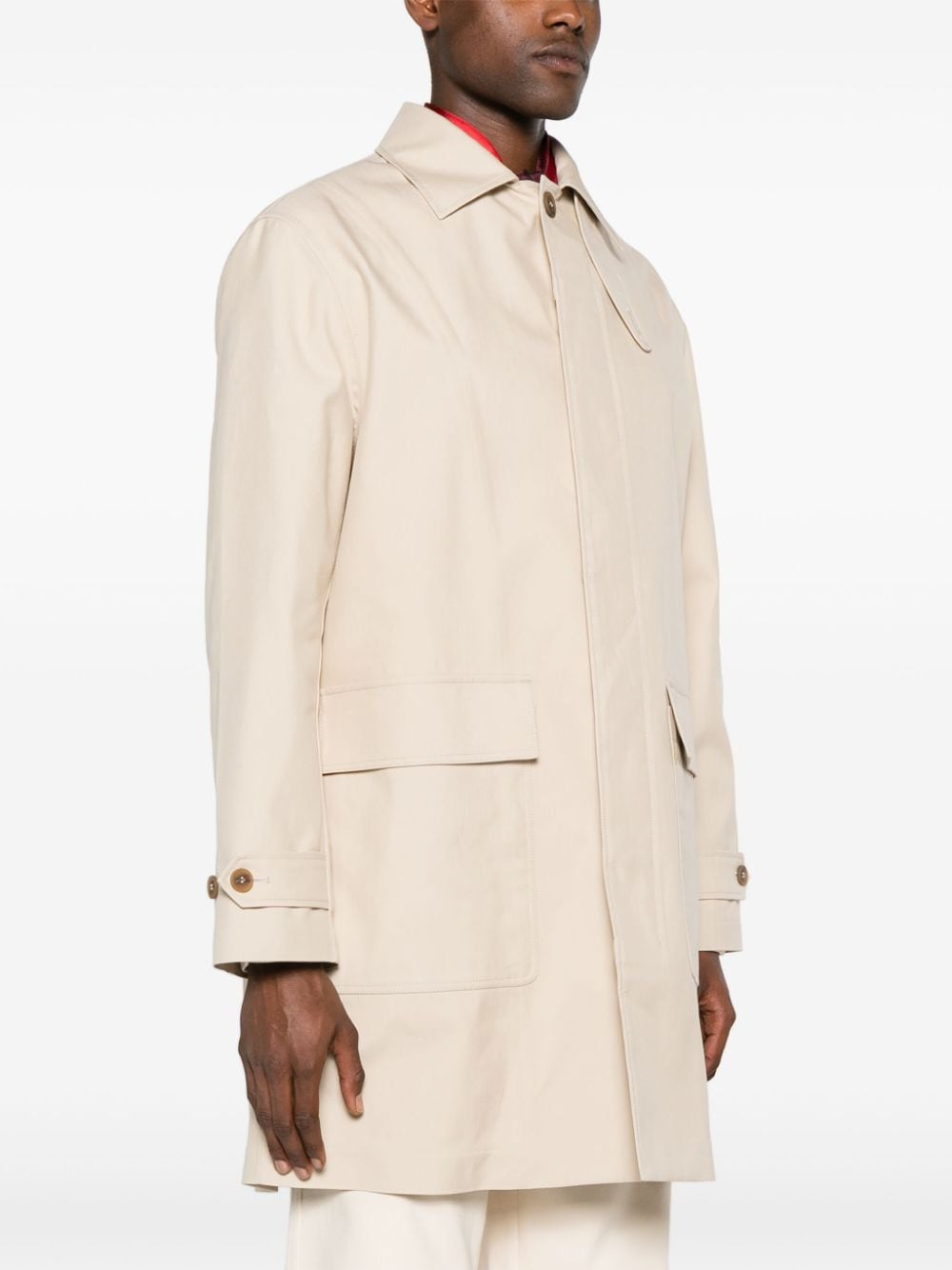 Maison Kitsuné Parka van katoen Beige