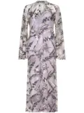 Silvia Tcherassi Andria sequin-embellished maxi dress - Purple