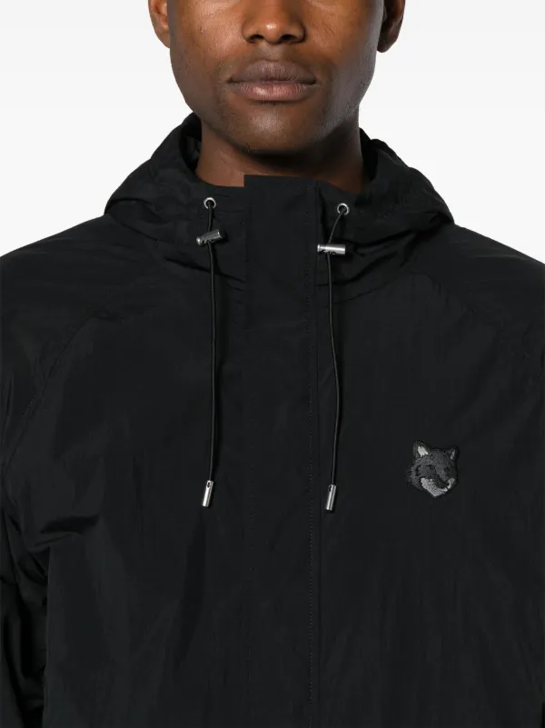 黒新品 WINDY AND RAINY × INAVANCE MIKADZUKI Maison Kitsuné Chillax Fox Hooded Windbreaker | Black | FARFETCH