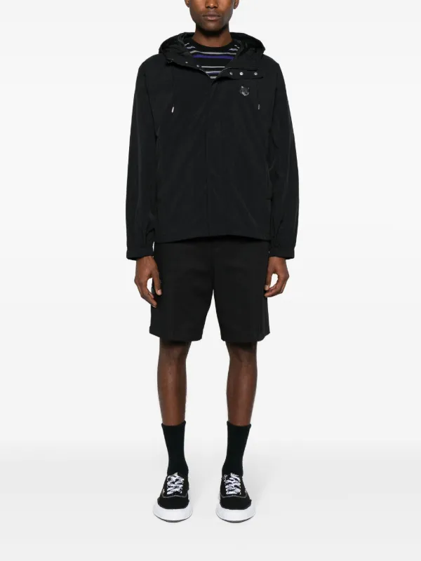 黒新品 WINDY AND RAINY × INAVANCE MIKADZUKI Maison Kitsuné Chillax Fox Hooded Windbreaker | Black | FARFETCH