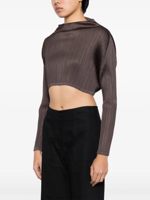 pleats please crop top