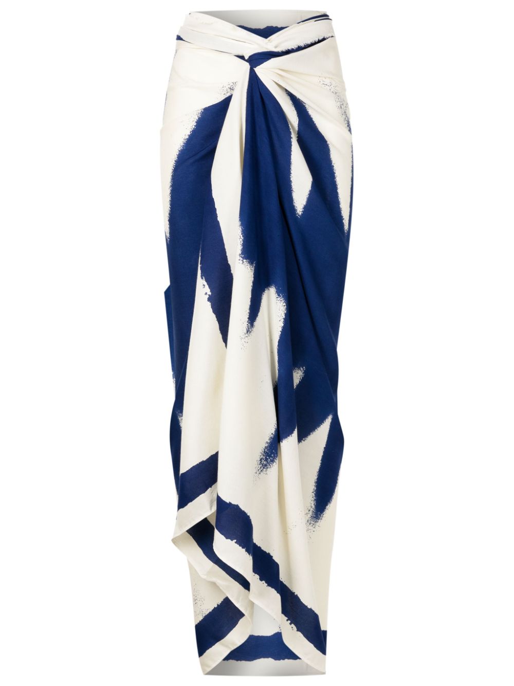 Lenny Niemeyer abstract-print sarong - Blue