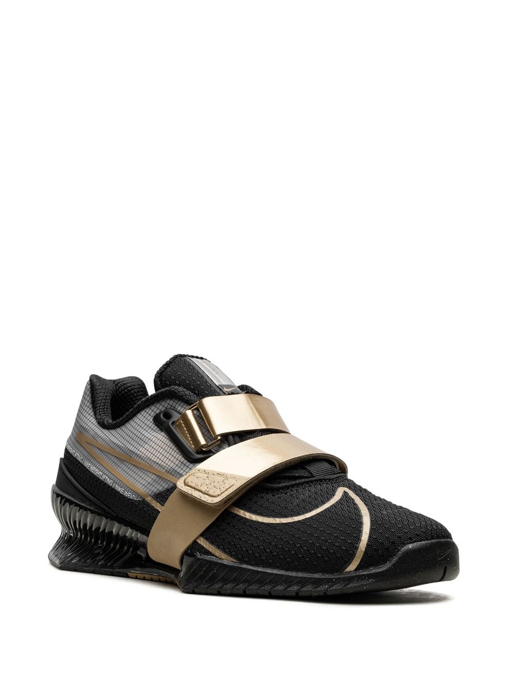 Image 2 of Nike Romaleos 4 "Black/Metallic Gold" weightlifting shoes