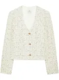 ANINE BING Anitta tweed cropped jacket - White