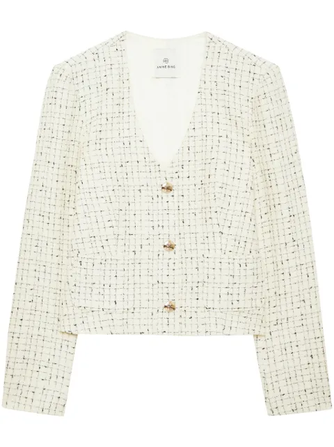 ANINE BING Anitta tweed cropped jacket