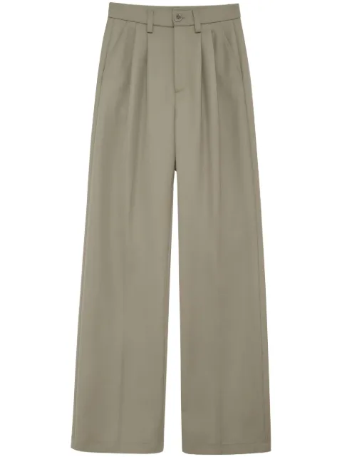 ANINE BING Carrie pleat-detail wool trousers 