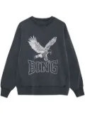 ANINE BING Alto organic-cotton sweatshirt - Grey