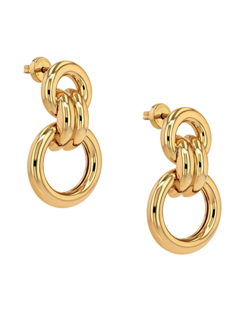 Shop Anine Bing Cable-link Drop Earrings In Gold