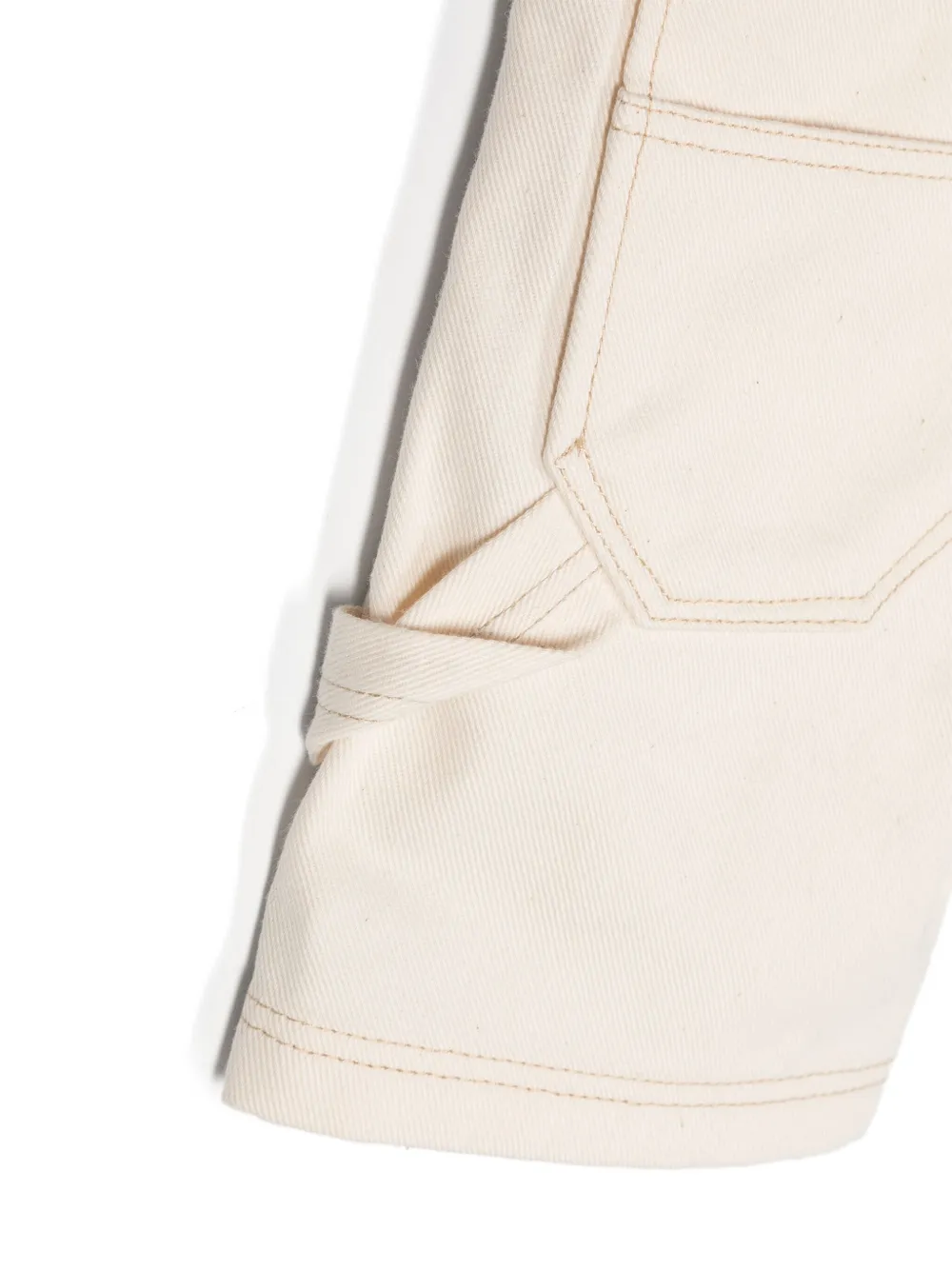 JACQUEMUS L'ENFANT Shorts met twill weving Beige