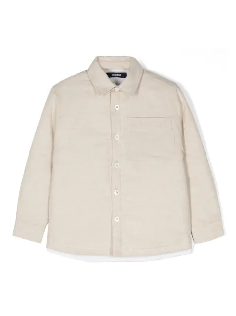 JACQUEMUS L'ENFANT Boulanger linen-blend shirt jacket